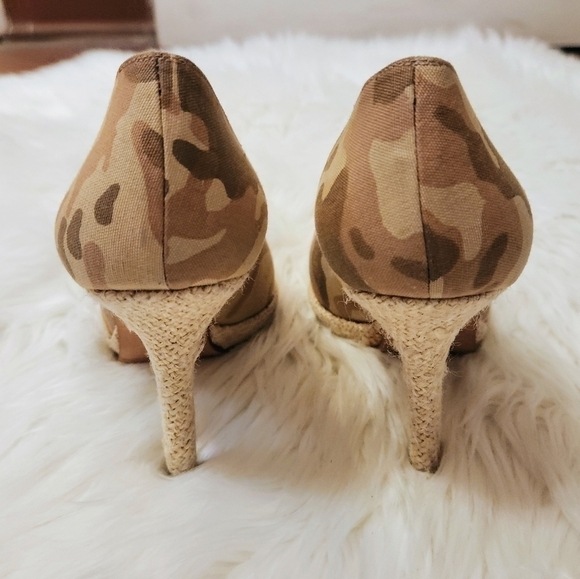 Rock Republic Camouflage Platform Espadrille Stiletto Pump 6 - Picture 6 of 12